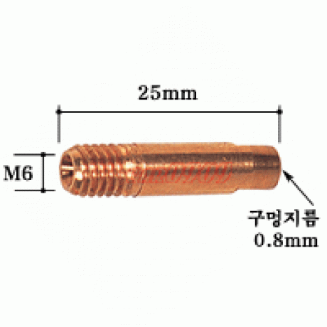 co2 용접기 팁 구멍 0.8mm/10pcs