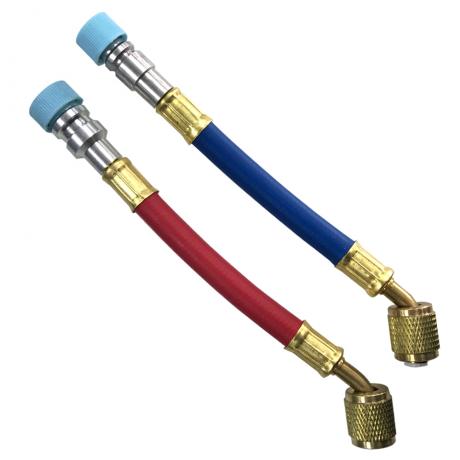 에어컨 신냉게이지~구냉차량 연결어댑터 저압,고압 2pcs 세트